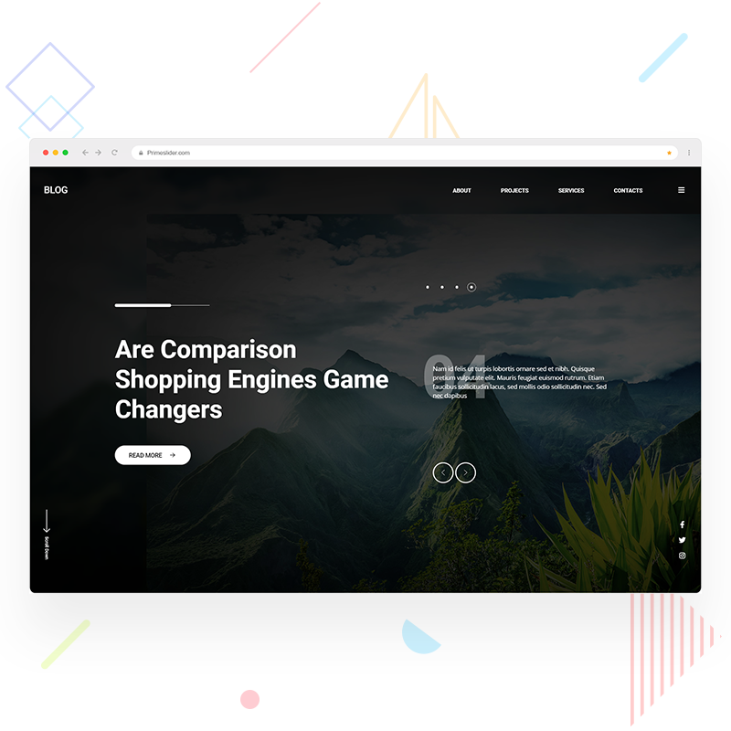 Prime Slider - Blog widget