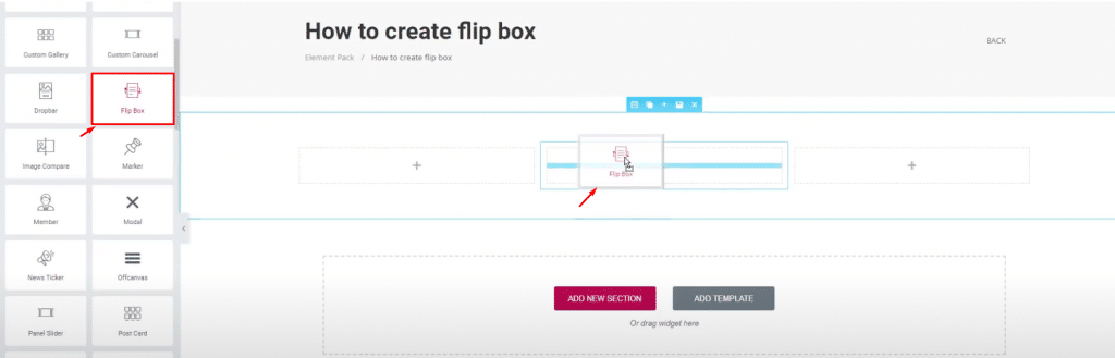 flip box - make a flip box using elementor